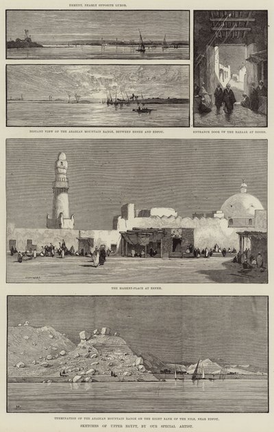 Sketches of Upper Egypt by Charles Auguste Loye